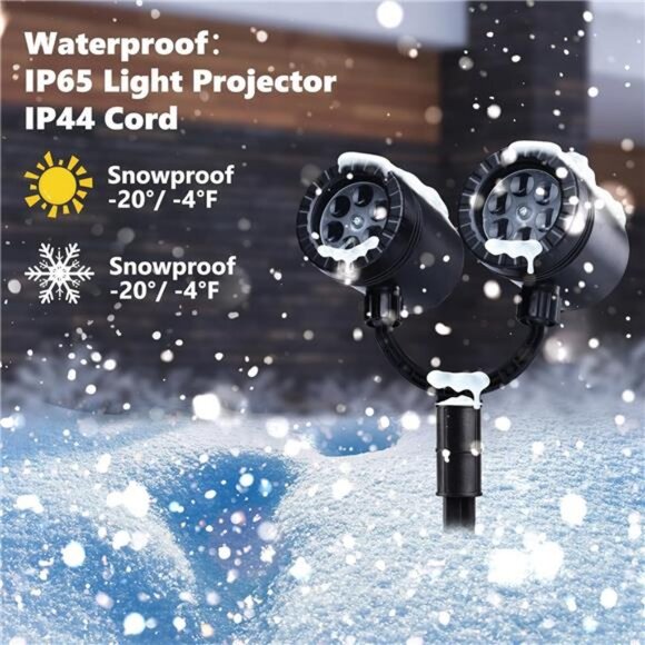 Halloween Projector Lights Outdoor, Double Head Dynamic Halloween - Picture 6 of 7